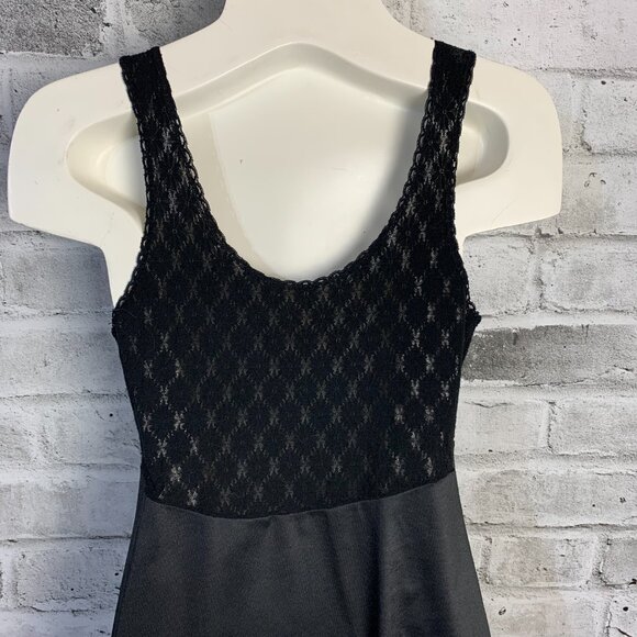 Vintage 90s Slip Dress Small Black Babydoll Short Lingerie Nightgown - Picture 8 of 16